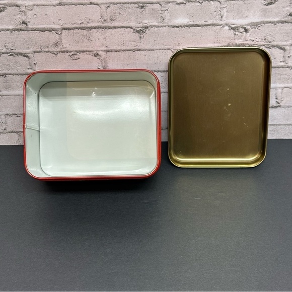 Coca-Cola Coke Vintage 6 in. Square Tin Decor Woman Floral Logo - Picture 6 of 13